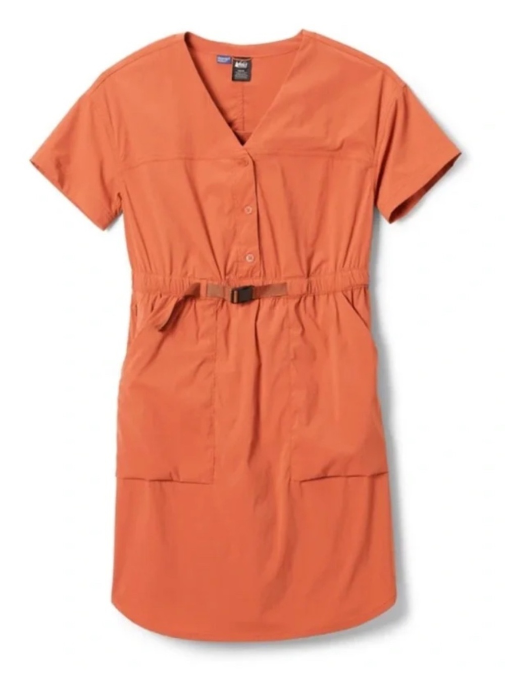 REI | Sahara Utility Dress in Rust/Burnt Orange, Size Large